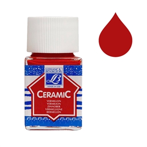 Lefranc Bourgeois Ceramic glas & porseleinverf 398 / vermilion / 50 ml
