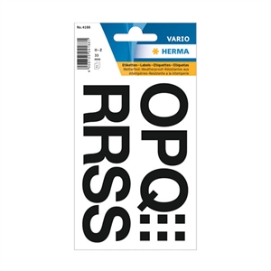Herma 4188 O-Z etiketten / 33 mm / zwart / 22 etiketten