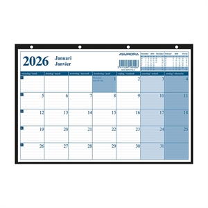 Aurora Monthly maandkalender | 29 x 21 cm | 2-talig | 2026
