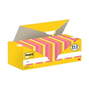3M Post-it notes / 76 x 76 mm / neon assorti / 24 stuks