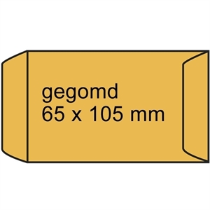Raadhuis 304907 loonzakje / gegomd / 65 mm x 105 mm / 1000 stuks
