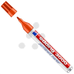 Edding 3000 permanent marker / oranje / ronde punt / 1,5 - 3 mm