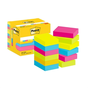 3M Post-it notes / 38 x 51 mm / neon assorti / 12 x 100 vel