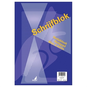 Kangaro schrijfblok K-5514 / A4 / geruit 5mm / 60gr. / 100 vel