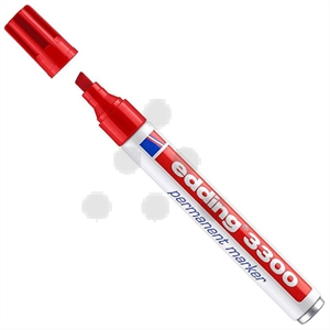 Edding 3300 permanent marker / rood / beitelvormige punt / 1-5 mm