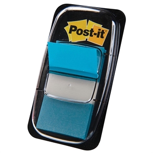 3M Post-it index / turquoise / 25,4mm x 43,2mm / 50 tabs