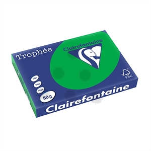 Clairefontaine papier / biljartgroen / A3 / 80 gr. / 500 vel