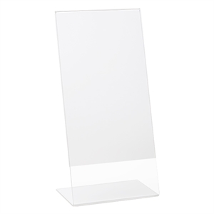 Deflecto DE45201 folderhouder / 1/3 A4 / acryl / transparant / L-voet