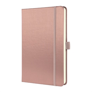 Sigel Conceptum notitieboek / A5 / gelinieerd / 80 gr. / 97 vel / metallic roze