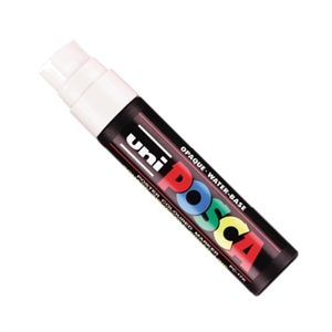 POSCA PC-17K verfmarker / wit / rechte punt / 15 mm