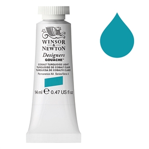 Winsor & Newton 0605191 Designers gouache 191 / cobalt turquoise light / 14 ml