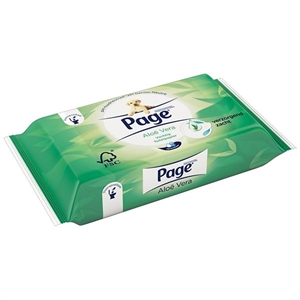 Page 35213414 vochtig toiletpapier / Aloë Vera / 38 doekjes