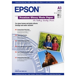 Epson S041315 premium fotopapier / glanzend / A3 / 255 gr. / 20 vel