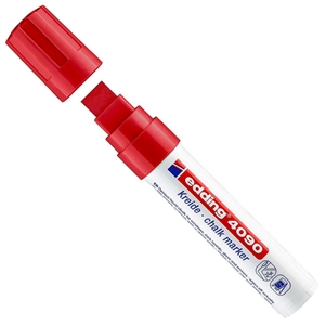 Edding 4090 krijtmarker / rood / schuine punt / 4-15mm