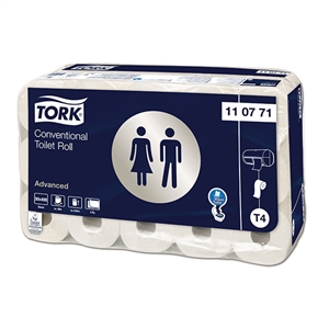Tork 110771 traditioneel toiletpapier / 2-laags / 30 rollen / geschikt voor Tork T4 dispenser