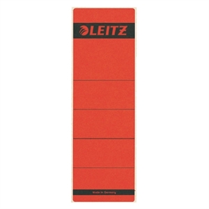 Leitz 1642 rugetiketten / rood / zelfklevend / breed / 61 mm x 191 mm / 10 etiketten