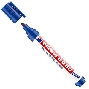 Edding 8030 NLS high-tech marker / blauw / ronde punt / 1,5-3 mm