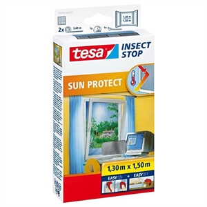 Tesa vliegenhor Insect Stop / Sun Protect / Raam / 130 x 150 cm / zwart