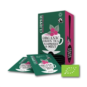 Clipper Bio Green Tea Raspberry Mint / 6 x 25 stuks