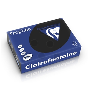 Clairefontaine papier / zwart / A4 / 210 gr. / 250 vel