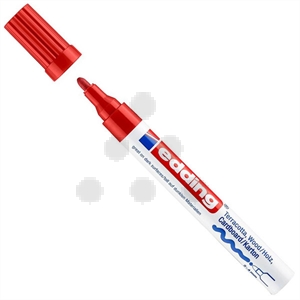 Edding 4000 deco/matlak marker / rood / ronde punt / 2-4 mm