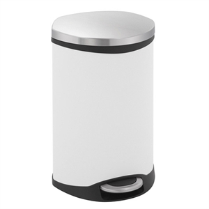 EKO Shell Bin pedaalemmer / wit / 18 liter