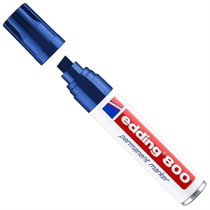 Edding 800 permanent marker / blauw / beitelvormige punt / 4-12 mm