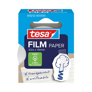 Tesa papier plakband / transparant / 19 mm x 33 m