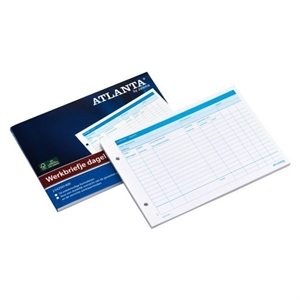Atlanta werkbriefje / dagelijks / A5 liggend / 50 vel / 2-gaats