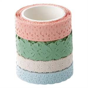 Folia 29401 washi tape / pastel / 5 meter / 4 stuks
