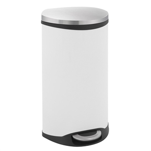 EKO Shell Bin pedaalemmer / wit / 30 liter