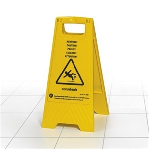 Westcott AC-P10007 waarschuwingsbord Easy Absorb / kunststof / tweezijdig / geel