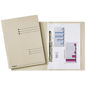 Esselte map met schuifdeklijst / crème / A4 / 50 stuks