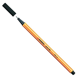 Stabilo fineliner point 88 / zwart / 0,4mm
