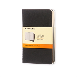 Moleskine pocket schrift / gelinieerd / zwart / 64 vel / 3 stuks