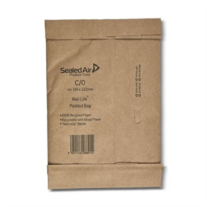 Mail Lite gewatteerde envelop / bruin / zelfklevend / C0 / 149 x 222 mm / 100 stuks