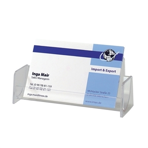 Sigel SI-VA120 visitekaarthouder / transparant / 1 vak / 50 kaartjes