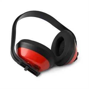 Busters standaard oorkap / kunststof / zwart/rood