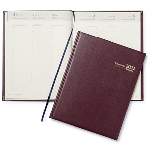 Brepols Concorde Lima weekagenda / met uurindeling / 6-talig / bordeaux / 2023