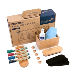 Legamaster 7-125600 Wooden whiteboard starterkit / 17-delig