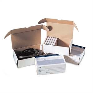 Raadhuis RD-351124-5 postpakketdoos bedrukt / karton / wit / 5 stuks