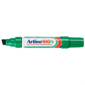 Artline 100 permanent marker / groen / beitel punt / 7,5 - 12 mm