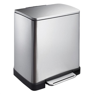 EKO E-Cube pedaalemmer / mat RVS / 20 liter