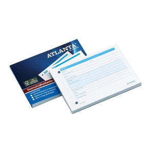 Atlanta 2543601000 doorschrijfkwitantieboekje / A6 liggend / 2 x 50 vel / 2-gaats