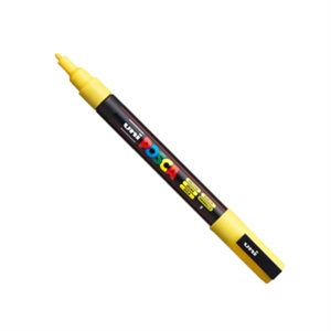 POSCA PC-3M verfmarker / geel / ronde punt / 0,9 - 1,3 mm