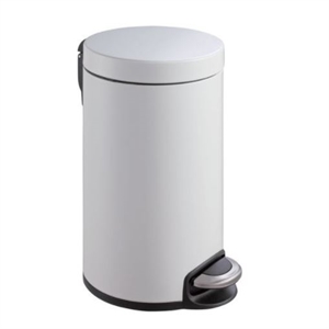 EKO Serene vuilnisbak / staal/aluminium / wit / 12 liter