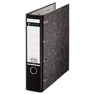 Leitz 1092 bank-giro ordner / A4 / karton / zwart / 75mm