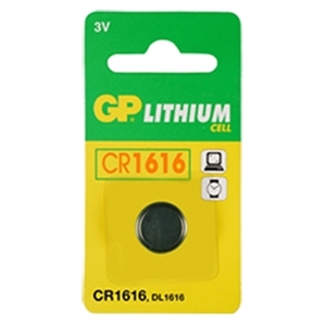 GP knoopcel batterij CR1616 / lithium / 1 stuk