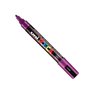 POSCA PC-5M verfmarker / paars / ronde punt / 1,8 - 2,5 mm