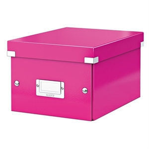 Leitz 6043 WOW opbergdoos / roze metallic / klein